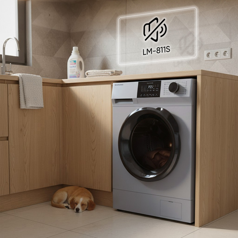 ماشین لباسشویی 8 کیلوگرم اتوماتیک دوو مدل LM-811S