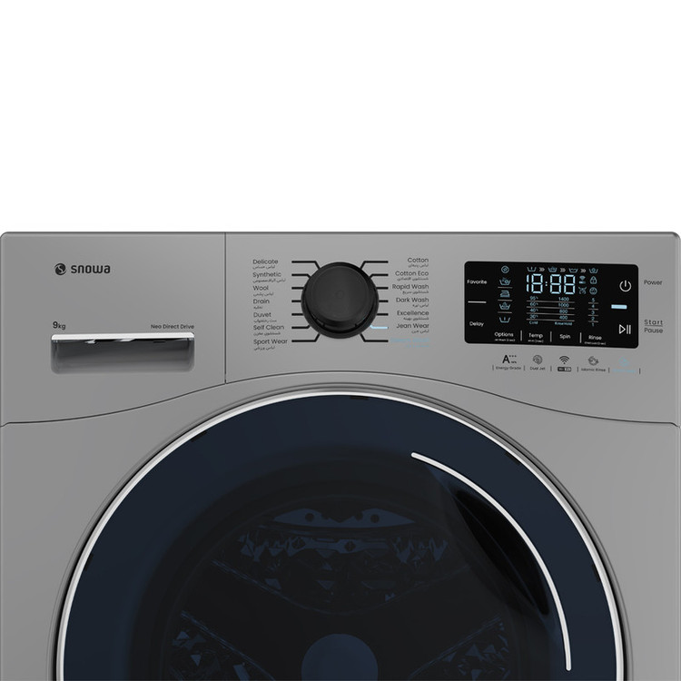 ماشین لباسشویی 9 کیلوگرم اتوماتیک اسنوا مدل SNW-9050