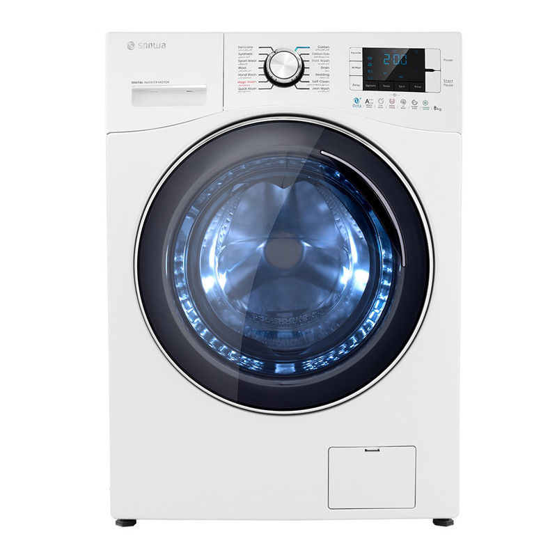 ماشین لباسشویی 8 کیلوگرم اتوماتیک اسنوا مدل SWM-D80S