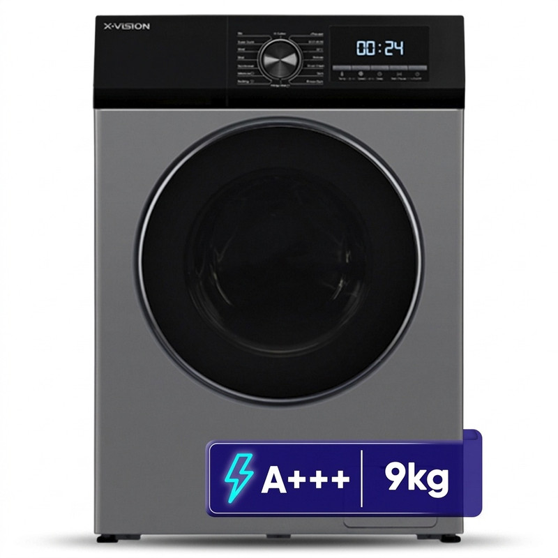 ماشین لباسشویی اتوماتیک ایکس ویژن مدل TP92-BSD ظرفیت 9 کیلوگرم