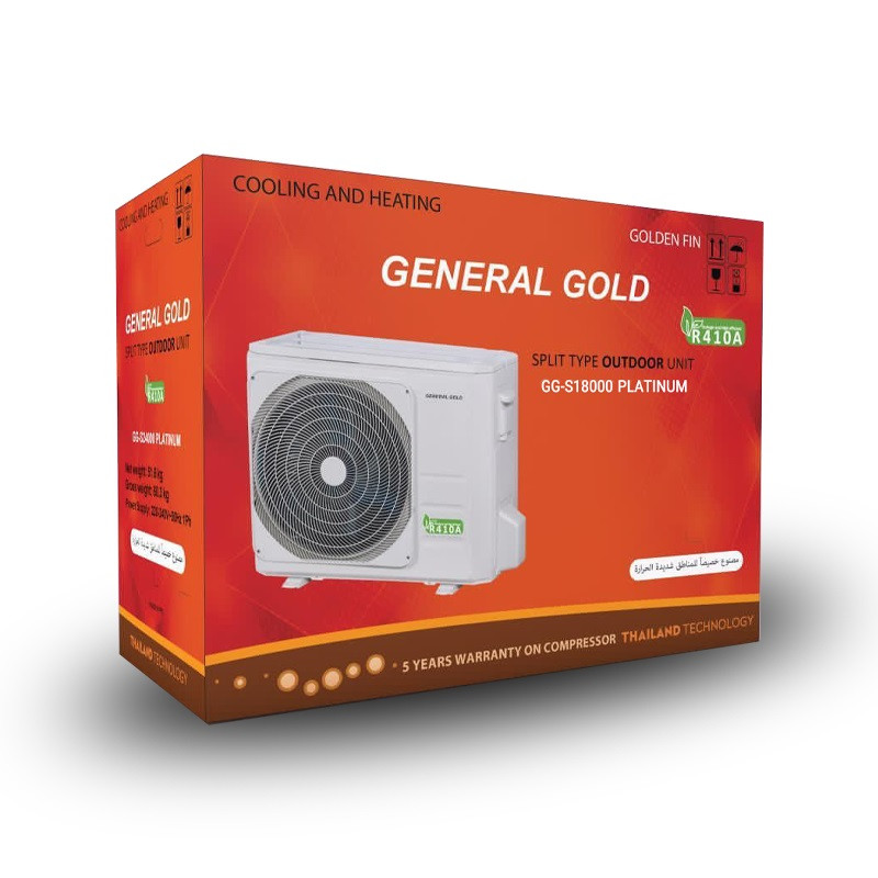 کولر گازی اسپلیت دیواری 18000 دور ثابت جنرال گلد مدل GG-S18000 Platinum