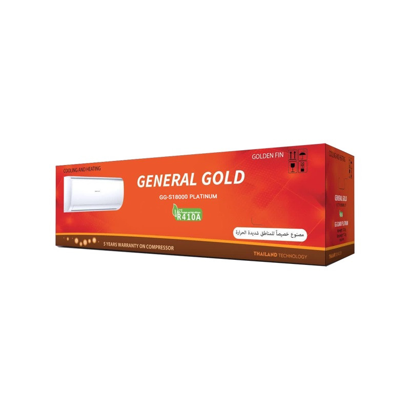 کولر گازی اسپلیت دیواری 18000 دور ثابت جنرال گلد مدل GG-S18000 Platinum